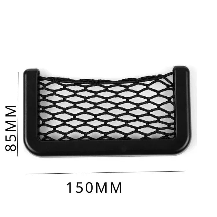 Car Storage Mesh Bag Multifunctional Cell Phone Holder on Dashboard
