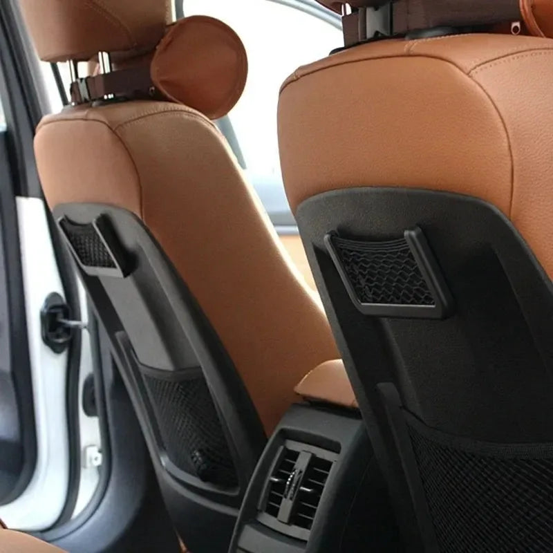 Car Storage Mesh Bag Multifunctional Cell Phone Holder on Dashboard