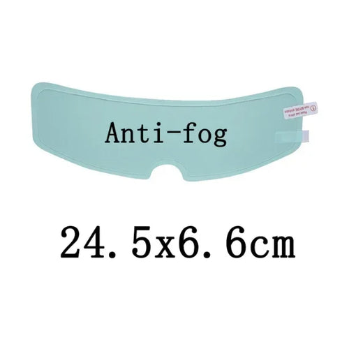 Universal anti-fog rainproof film for motorcycle helmets.