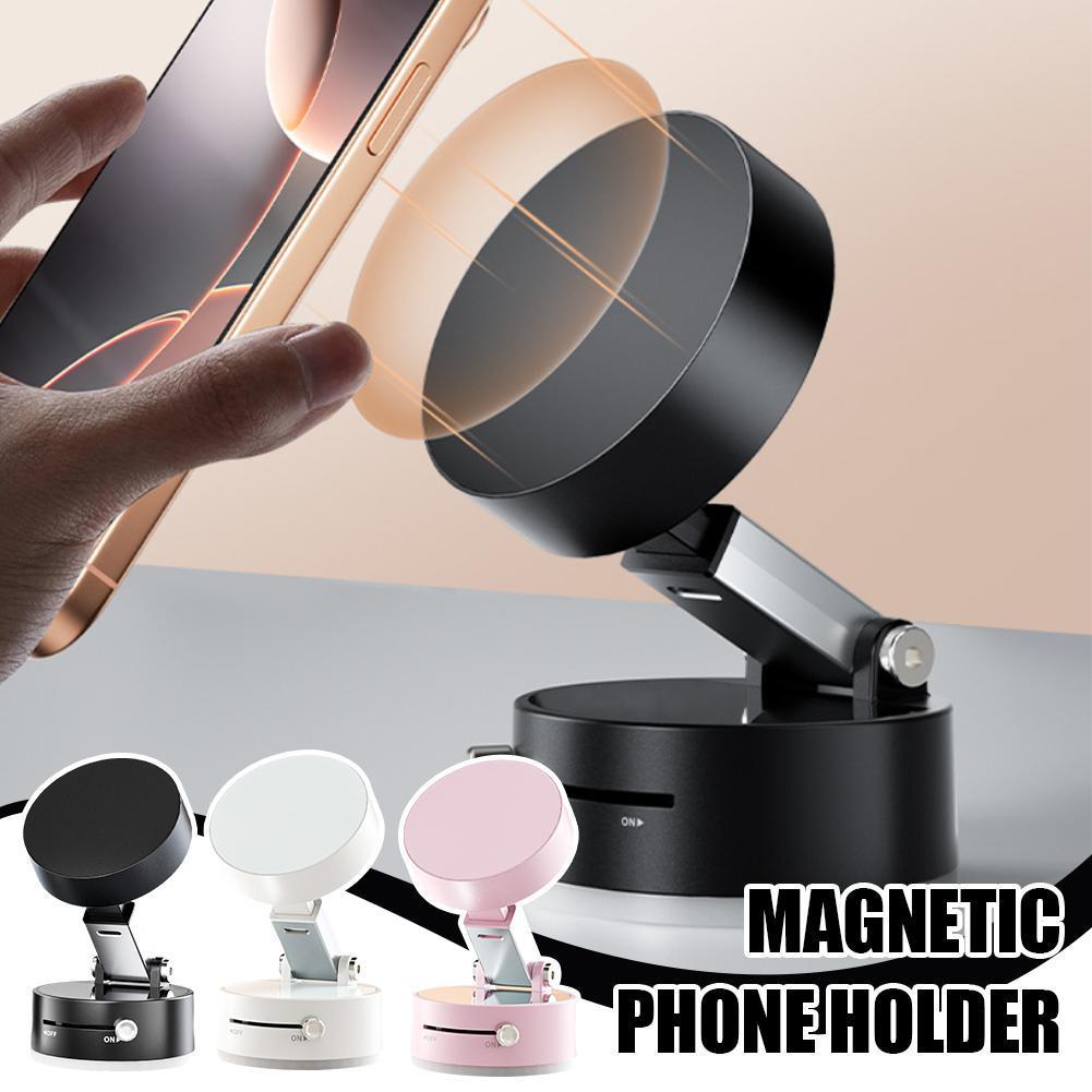 Foldable Magnetic Vacuum Car Phone Holder – Suction Cup – 3 Day Shipping