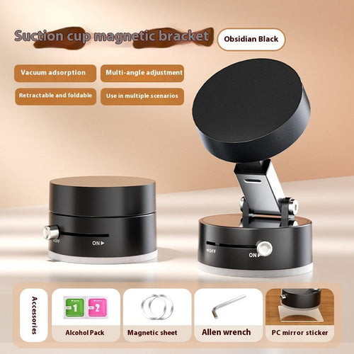 Foldable Magnetic Vacuum Car Phone Holder – Suction Cup – 3 Day Shipping