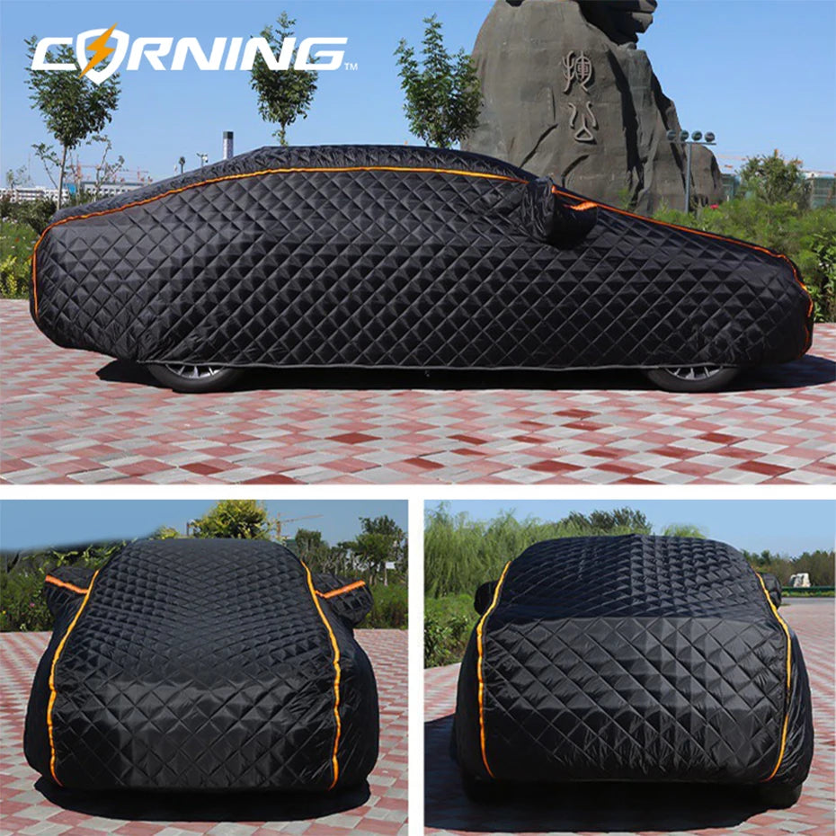 Car Snow Cover Portable Garage Tent Universal in Snow