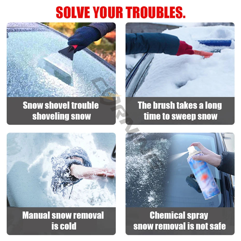 Car Snow Cover Portable Garage Tent Universal in Snow
