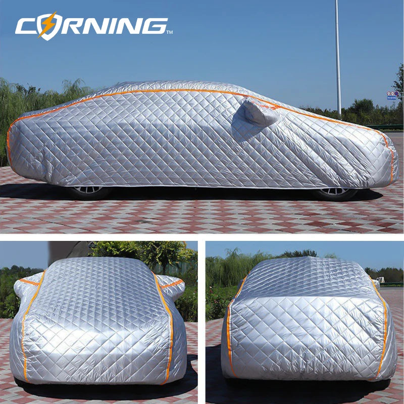 Car Snow Cover Portable Garage Tent Universal in Snow