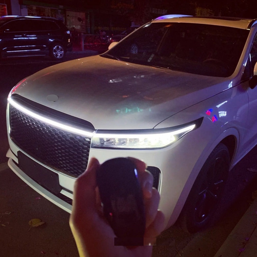 AutoMoto Vault bright white LED headlight strips front view
