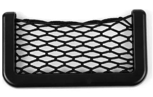 Car Storage Mesh Bag Multifunctional Cell Phone Holder on Dashboard