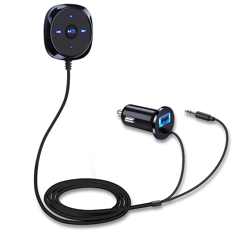 4.0 Wireless Music Receiver 3.5mm AUX Audio Adapter in Car Stereo