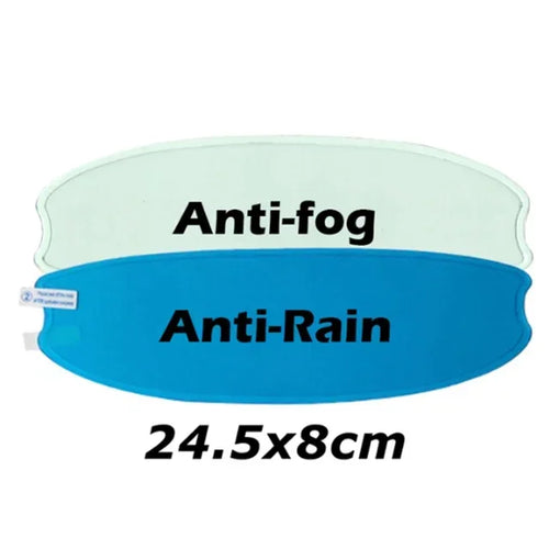 Universal anti-fog rainproof film for motorcycle helmets.