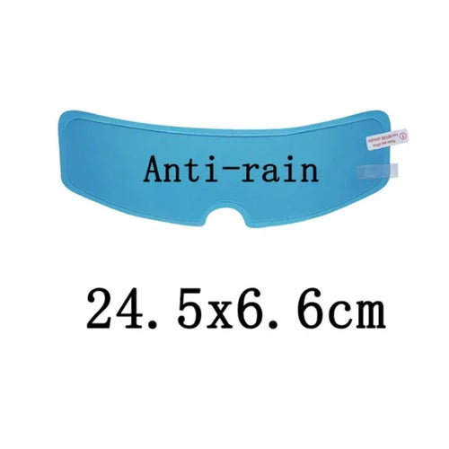 Universal anti-fog rainproof film for motorcycle helmets.