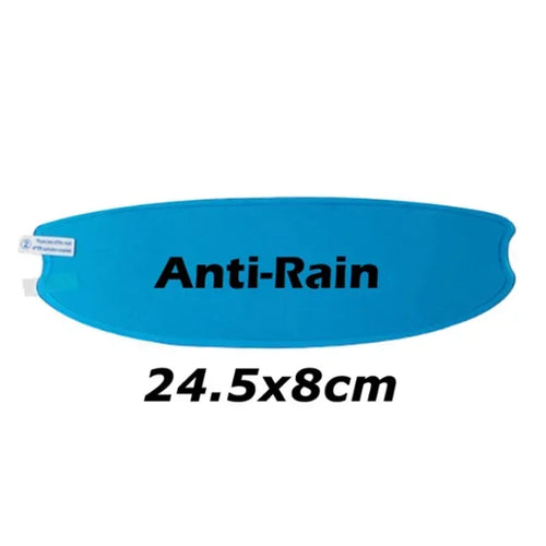 Universal anti-fog rainproof film for motorcycle helmets.