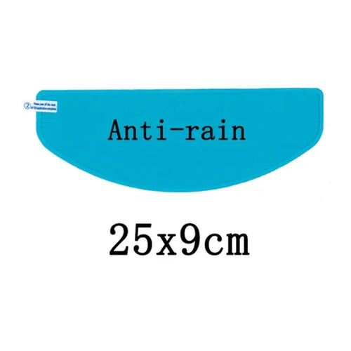 Universal anti-fog rainproof film for motorcycle helmets.