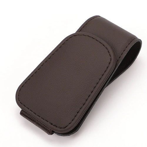 universal car sun visor eyeglass hanger leather magnetic clip 3 day shipping 2025