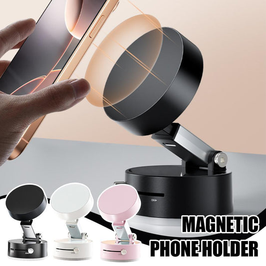 Foldable Magnetic Vacuum Car Phone Holder – Suction Cup – 3 Day Shipping
