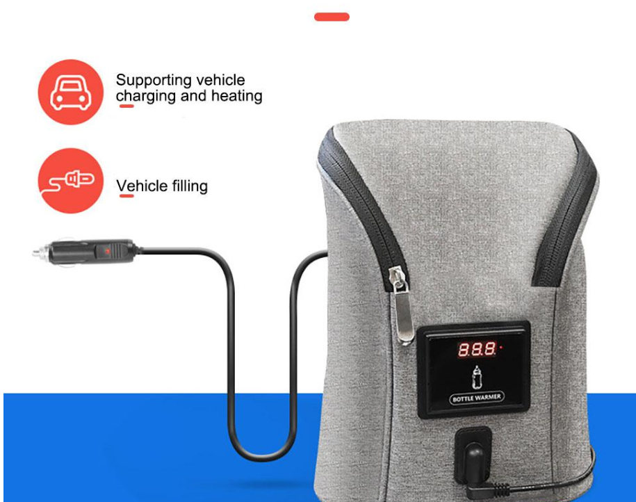 Car USB Baby Bottle Warmer Travel Breast Milk Heater in Car