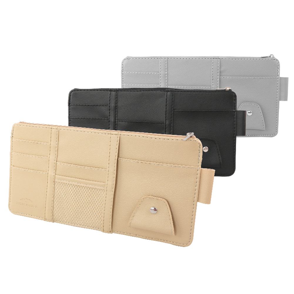 AutoMoto Vault car sun visor organizer front view