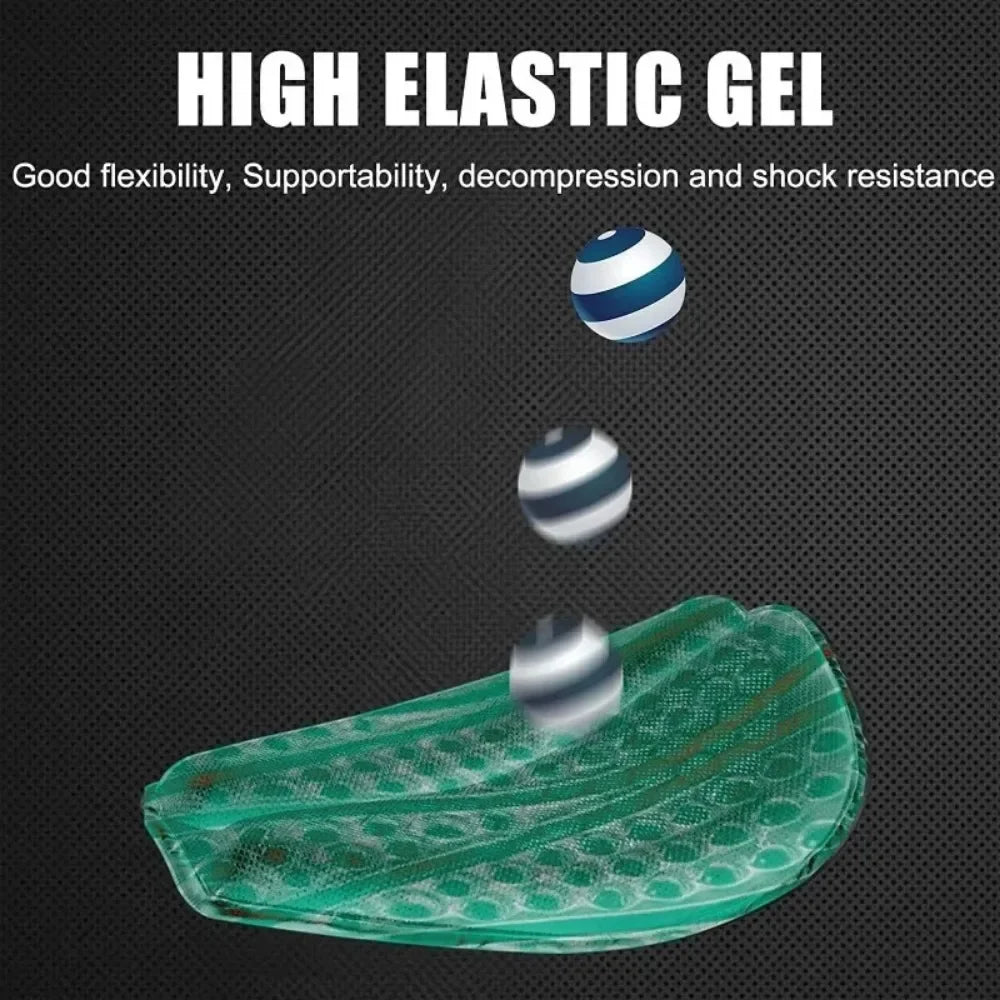 Motorcycle gel seat cushion with anti-slip 3D honeycomb