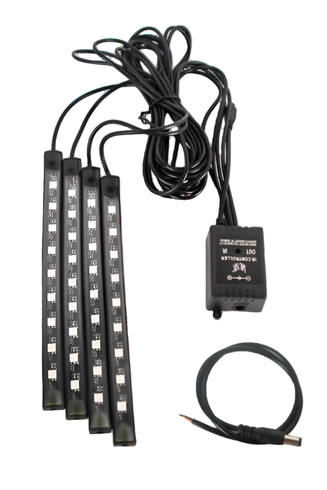 RGB LED car strip lights waterproof app-controlled