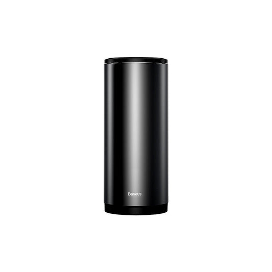 Alloy Car Trash Bin 500mL Aluminum ABS Odor-Sealing Lid in Car Cup Holder