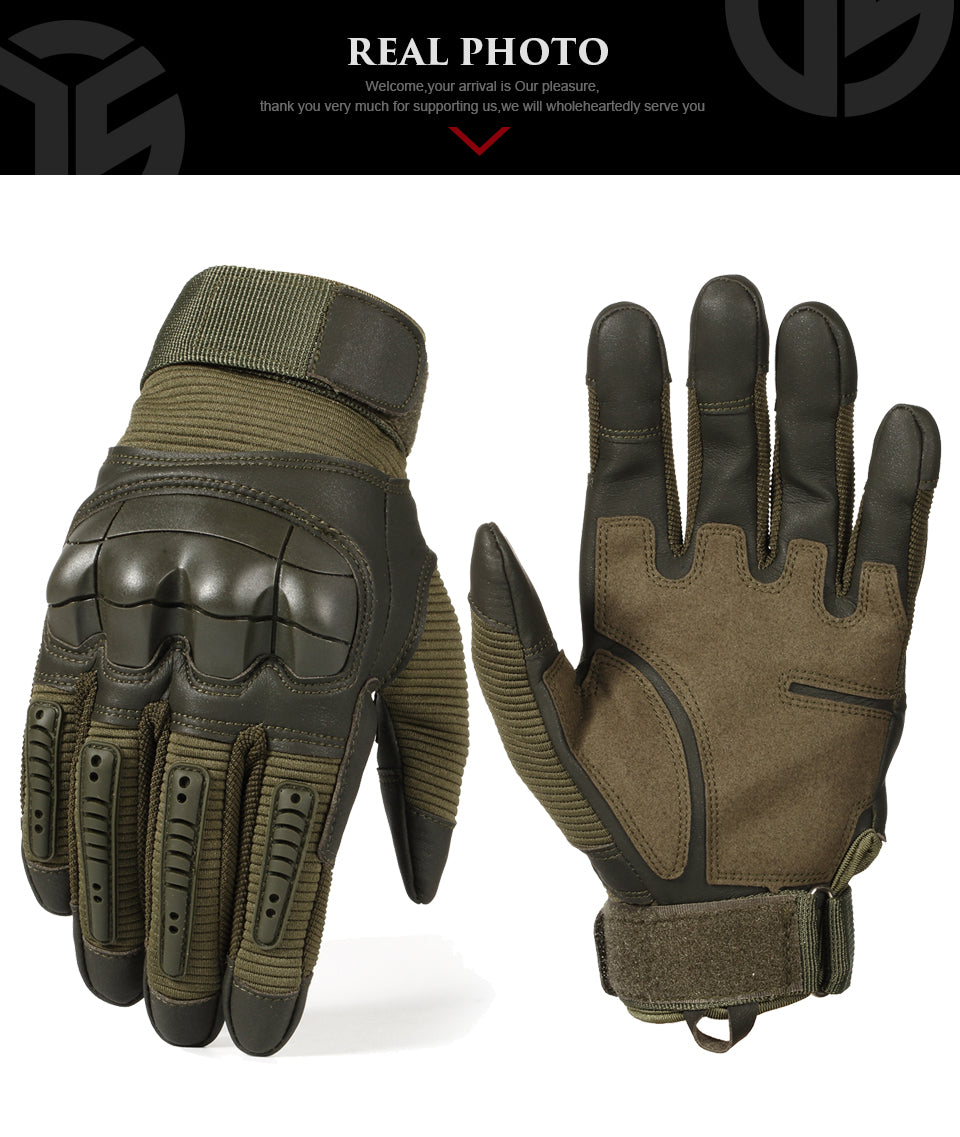 AutoMoto Vault touchscreen hard knuckle tactical gloves